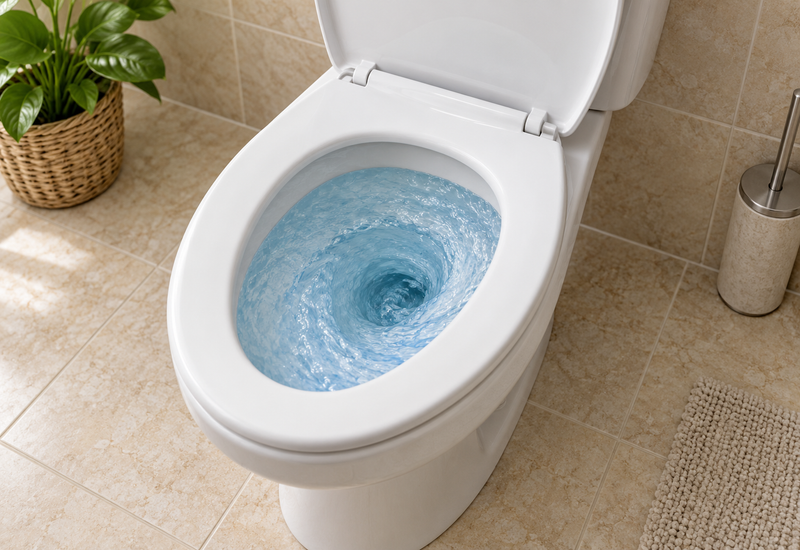 Every-flush cleaning
