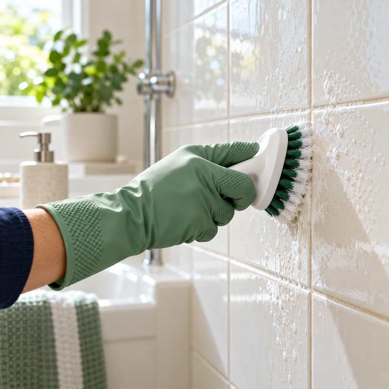 Clean tiles and grout