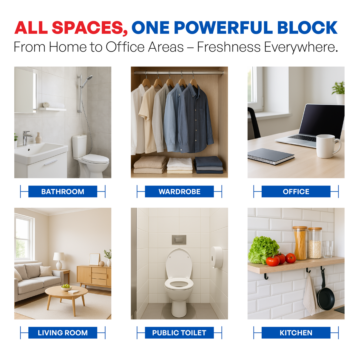 Bathroom Air Freshener Blocks