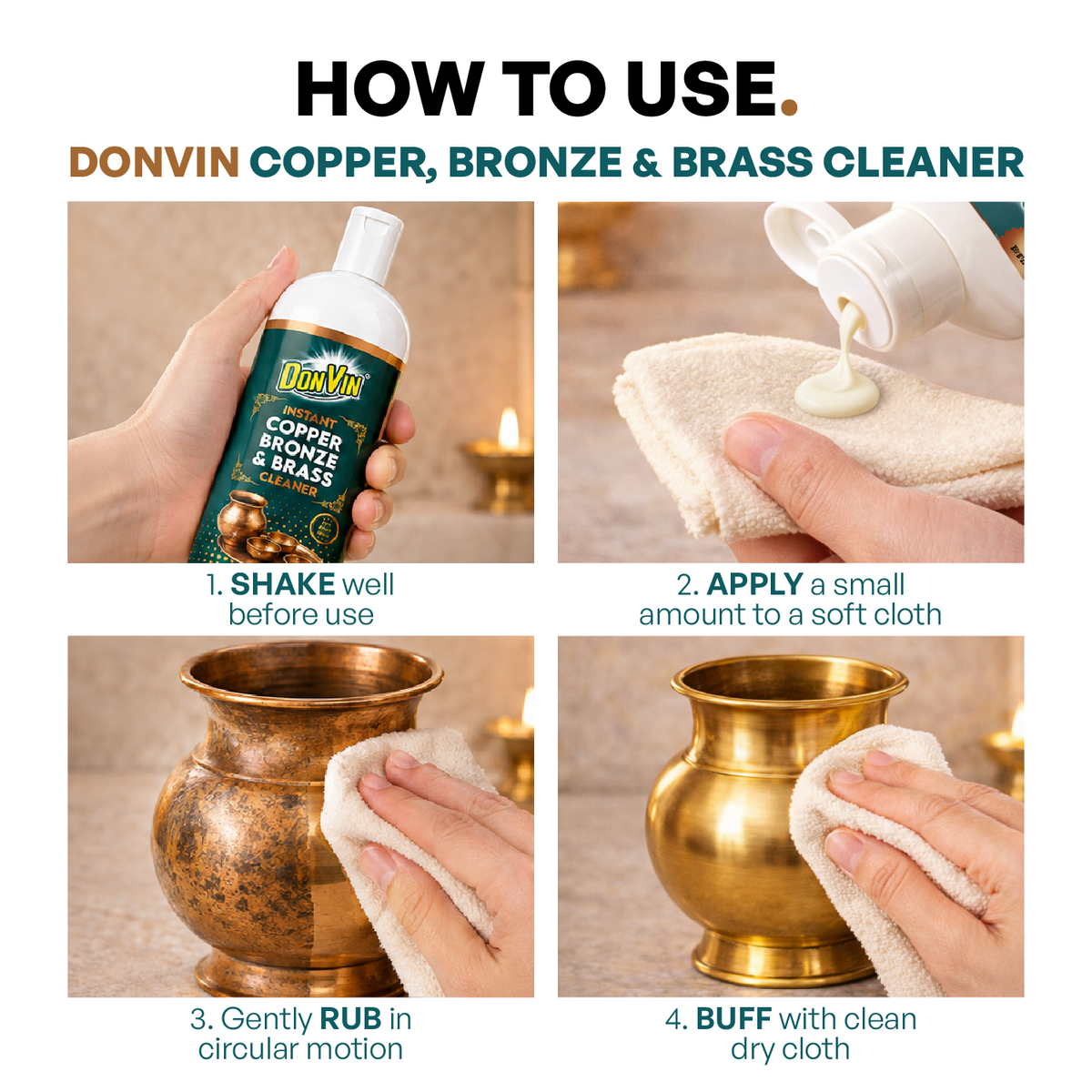 Instant Copper Bronze & Brass Cleaner