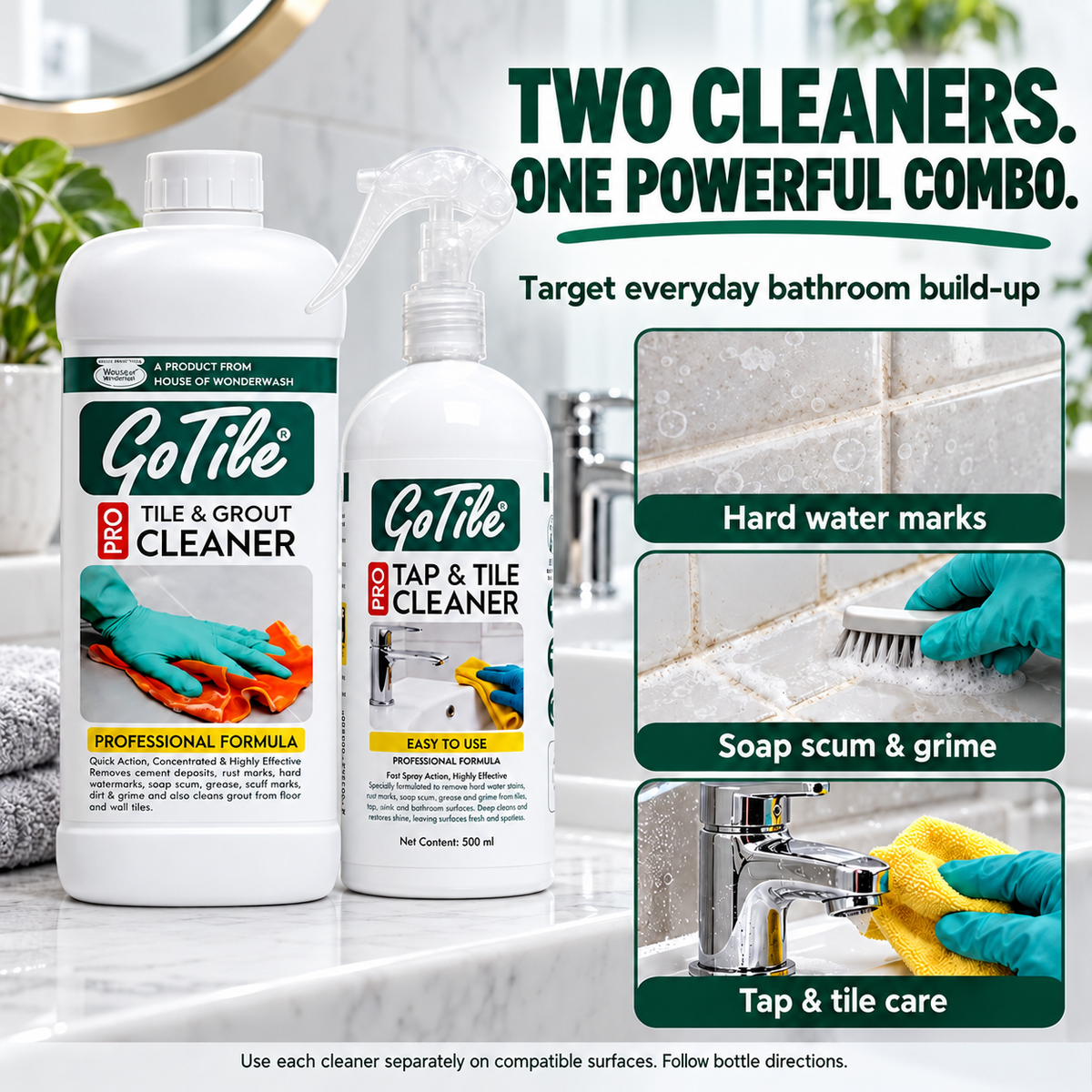GoTile combo cleaning benefits