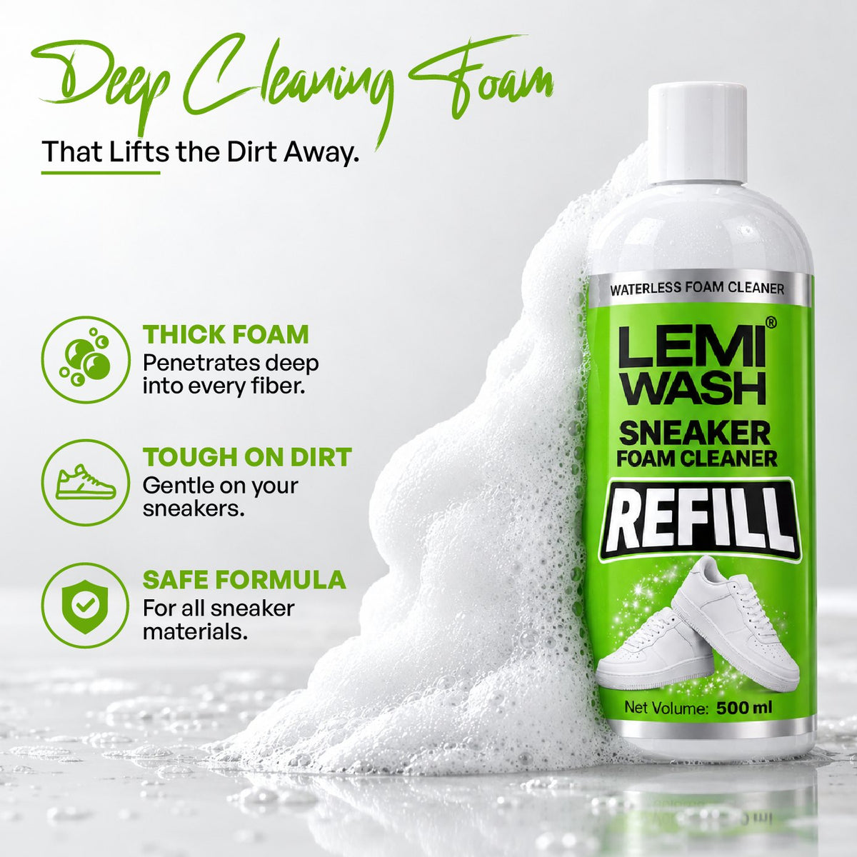 LEMI WASH Sneaker Foam Cleaner Refill image 5