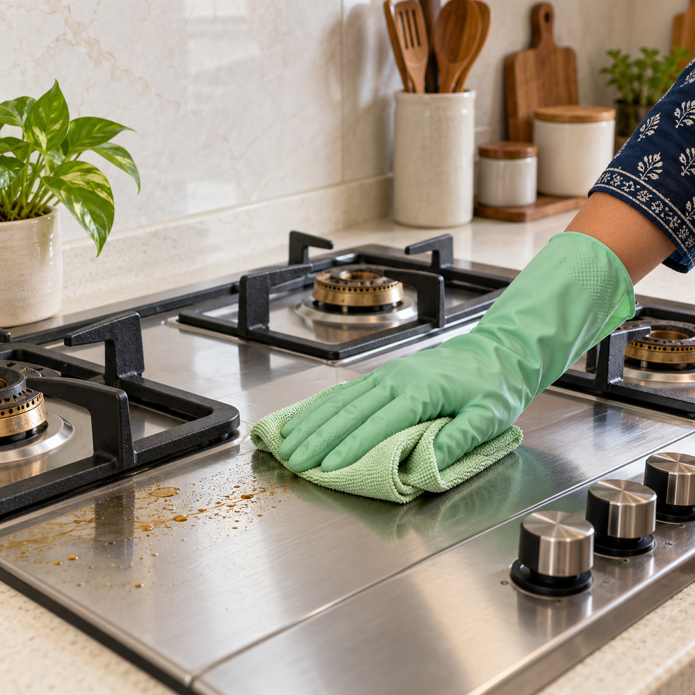 Kitchen grease keeps coming back?